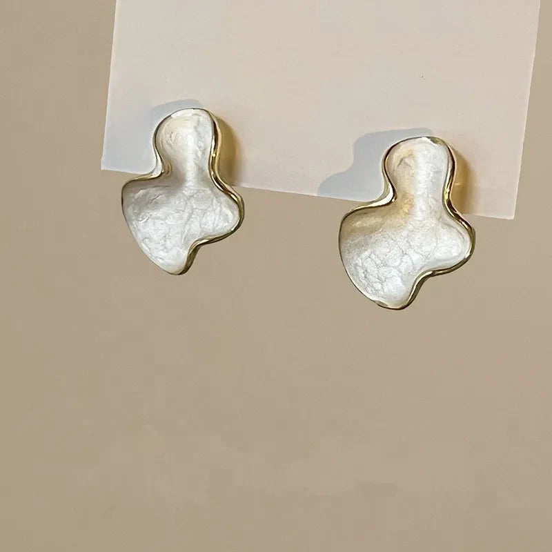 Irreguläre Emaille-Glasur Kreative Ohrringe | Shop Nory