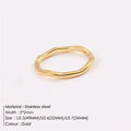 Unregelmäßige Welle Geometrische Handmade Ringe | Shop Nory