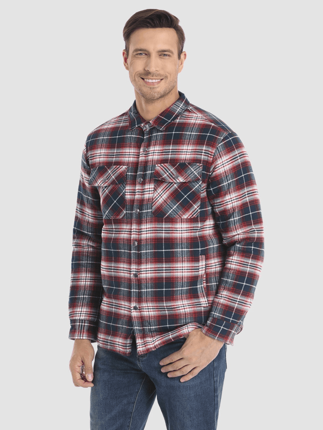 Stilvoll Flanelljacke für Männer