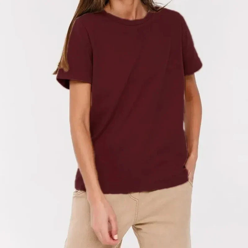 Damen-T-Shirt Aus 100% Baumwolle