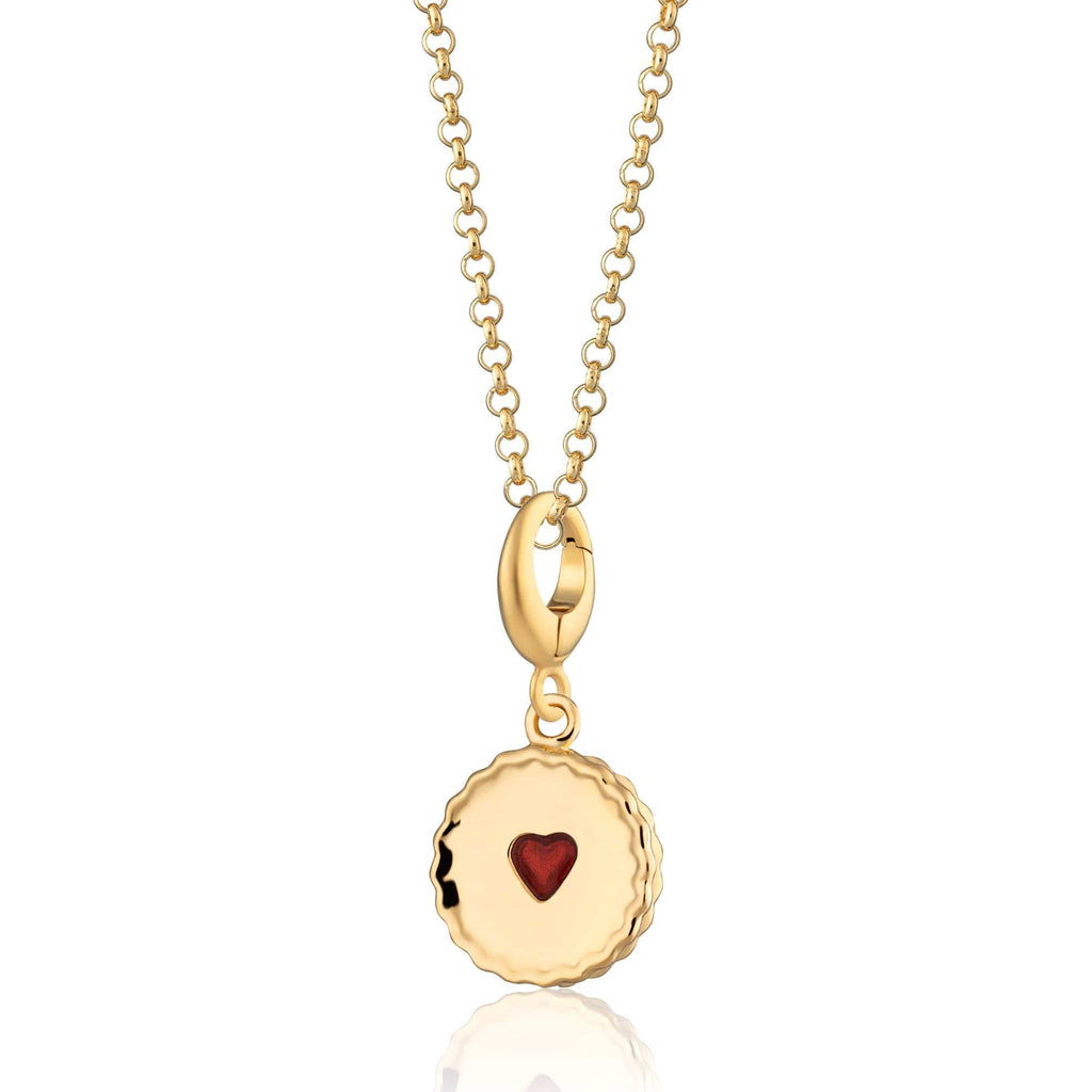 Gold Jammie Dodger Keks Charm Halskette | Shop Nory
