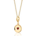 Gold Jammie Dodger Keks Charm Halskette | Shop Nory