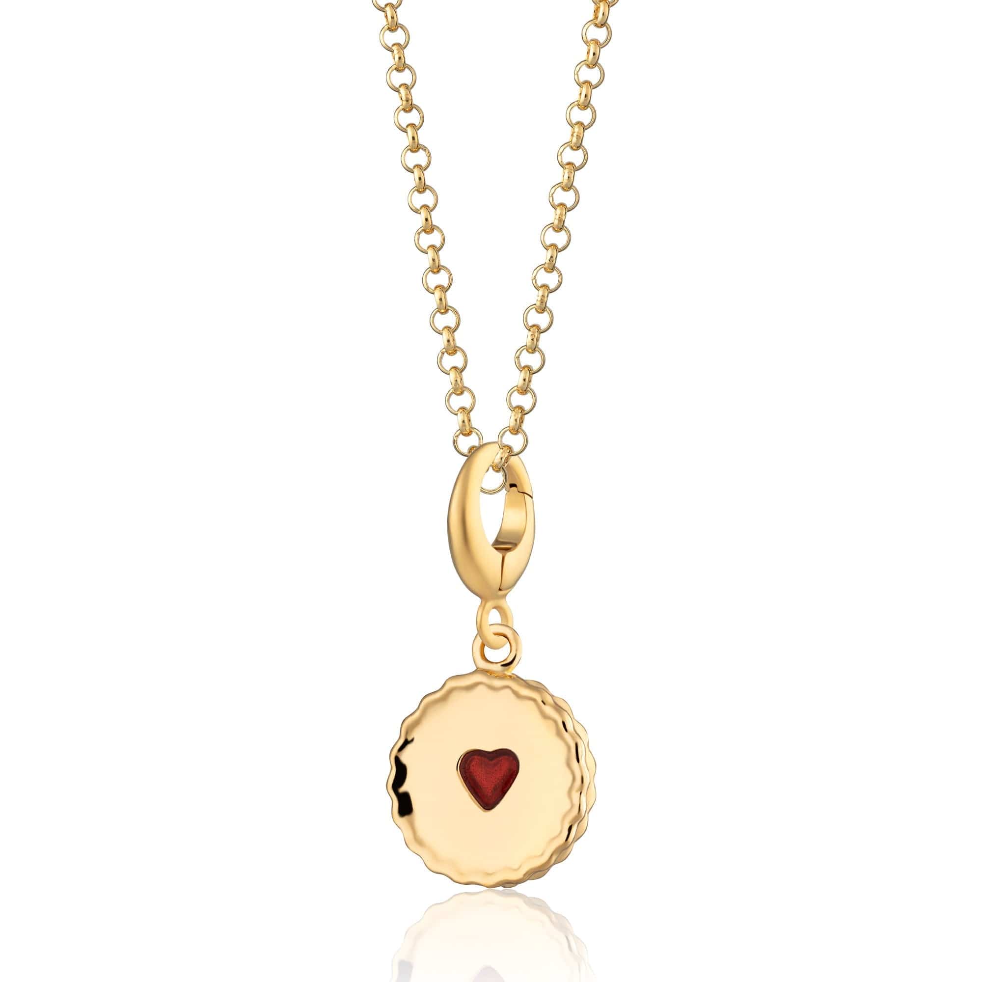 Gold Jammie Dodger Keks Charm Halskette | Shop Nory