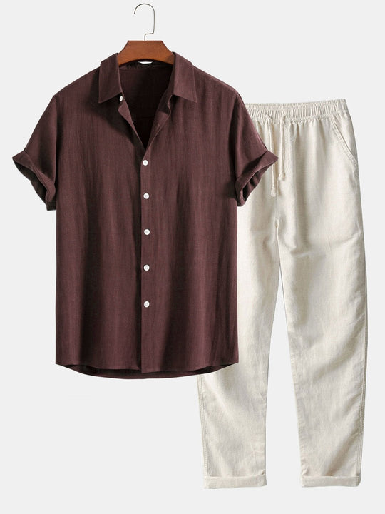 ShopNory | Herren Sommer Satz mit Shirt und Shorts Leicht, Atmungsaktiv & Stilvoll