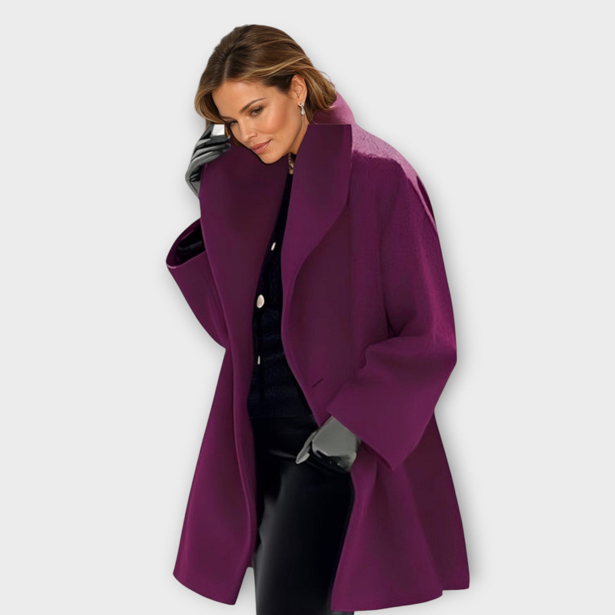 Elegante Übergangsjacke aus Wolle
