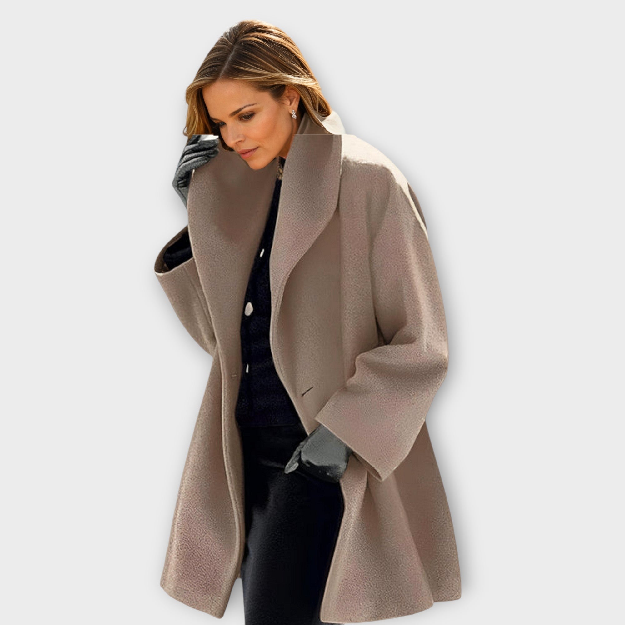 Elegante Übergangsjacke aus Wolle
