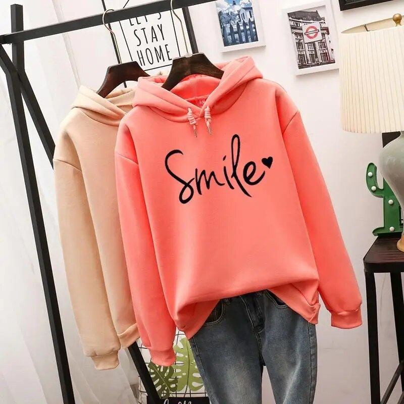 ShopNory - Janet Smile-Love Kapuzenpullover