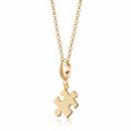 Gold Jigsaw Charm Halskette | Shop Nory