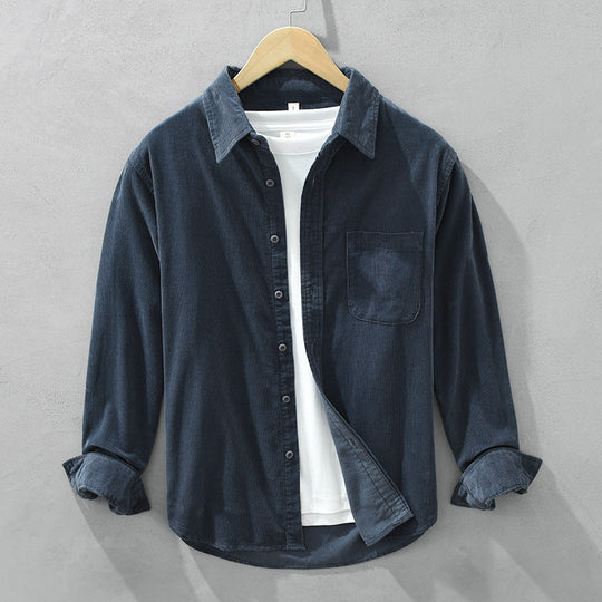 Shopnory | Retro Herren Cordhemd Elegant, Vielseitig & Bequem