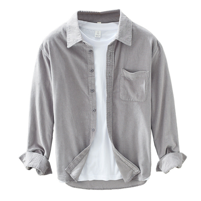 Shopnory | Retro Herren Cordhemd Elegant, Vielseitig & Bequem