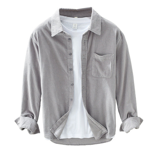 Shopnory | Retro Herren Cordhemd Elegant, Vielseitig & Bequem