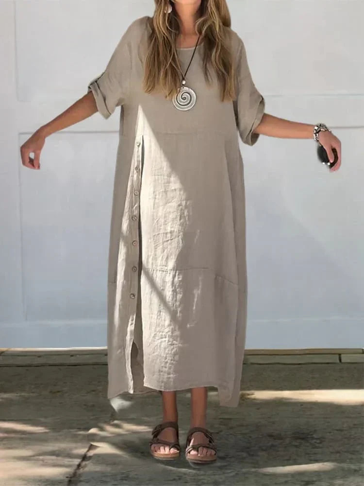 Leinen Baumwolle Kleid