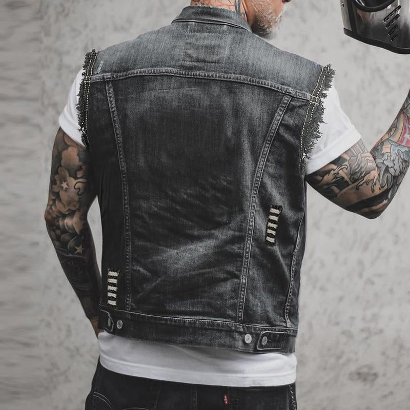 ShopNory Stylische Denim Weste für Herren