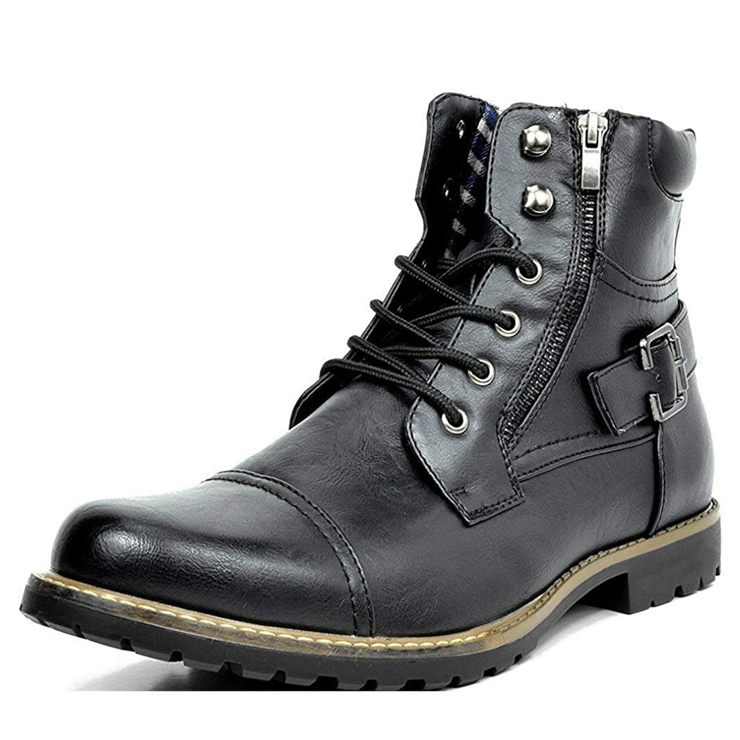 Leder Motorradstiefel