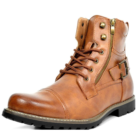 Leder Motorradstiefel
