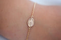 Armband Heilige Maria vergoldet, Armband Münze Maria antik | Shop Nory