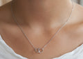 Kette 2 Herzen aus Silber - Herzenskette für Damen | Shop Nory