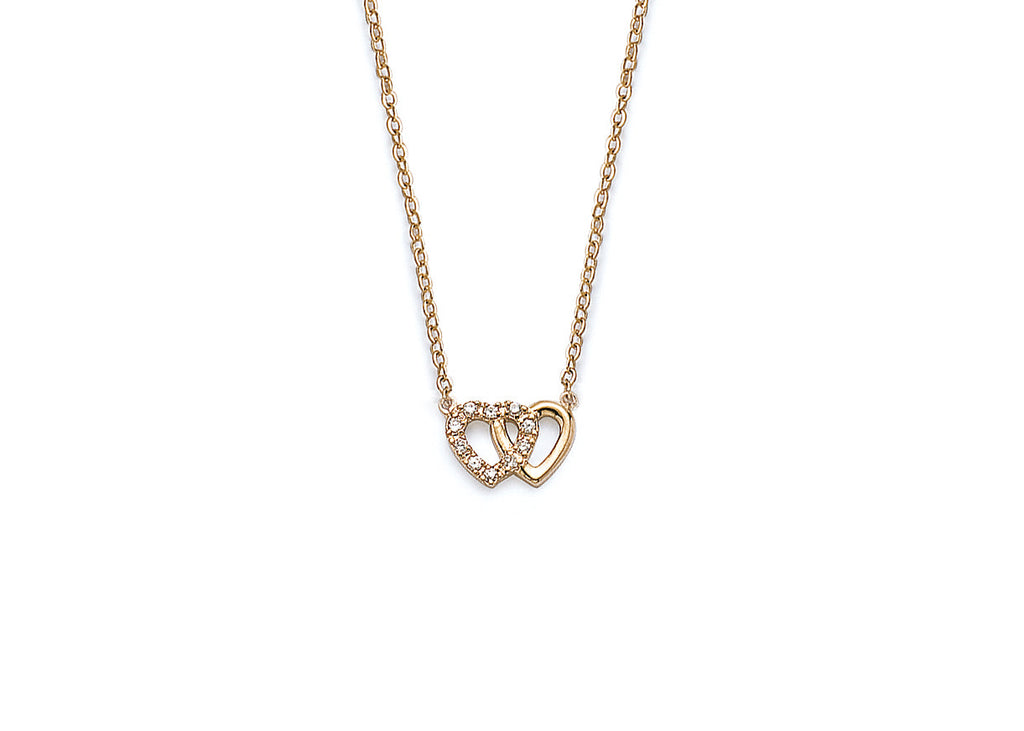 Kette Herz Liebe Verbundenheit vergoldet - Herzkette | Shop Nory