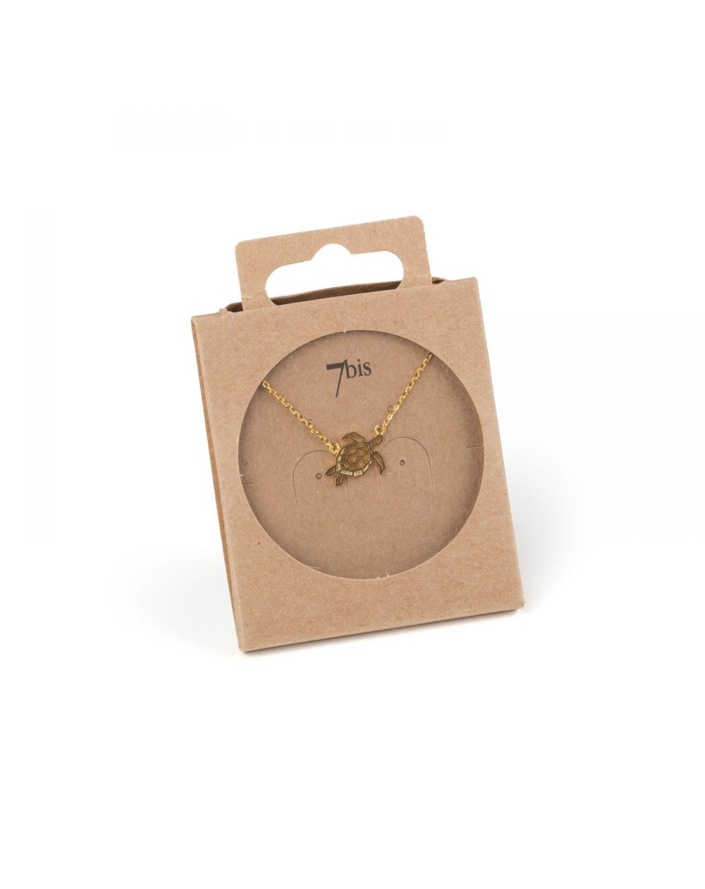Goldfarbene Halskette mit Schildkröten-Anhänger | Shop Nory