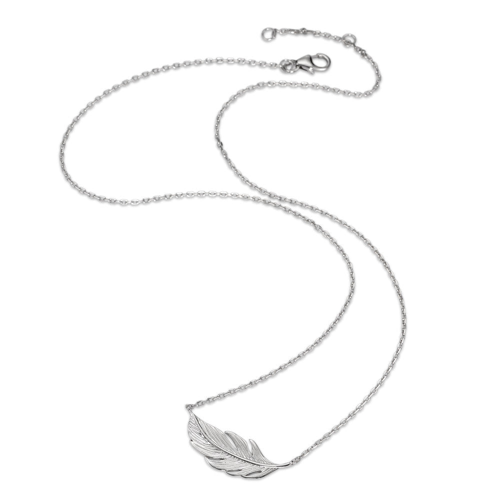 Kette mit Anhänger Feder Vogel aus Silber | Shop Nory