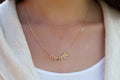 Kette mit kleinen Blättern Vergoldet - Blätterkette | Shop Nory