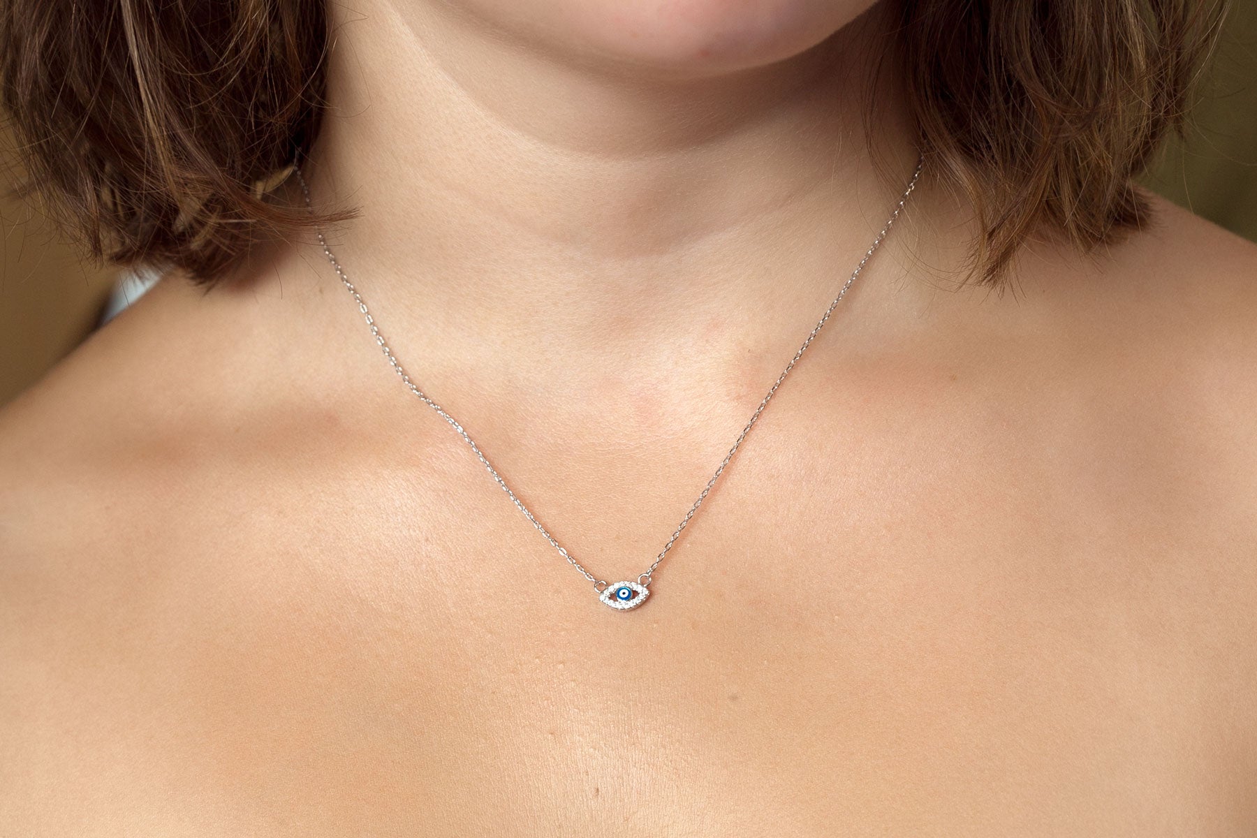 Nazar Kette aus Silber - Evil Eye Kette für Damen | Shop Nory