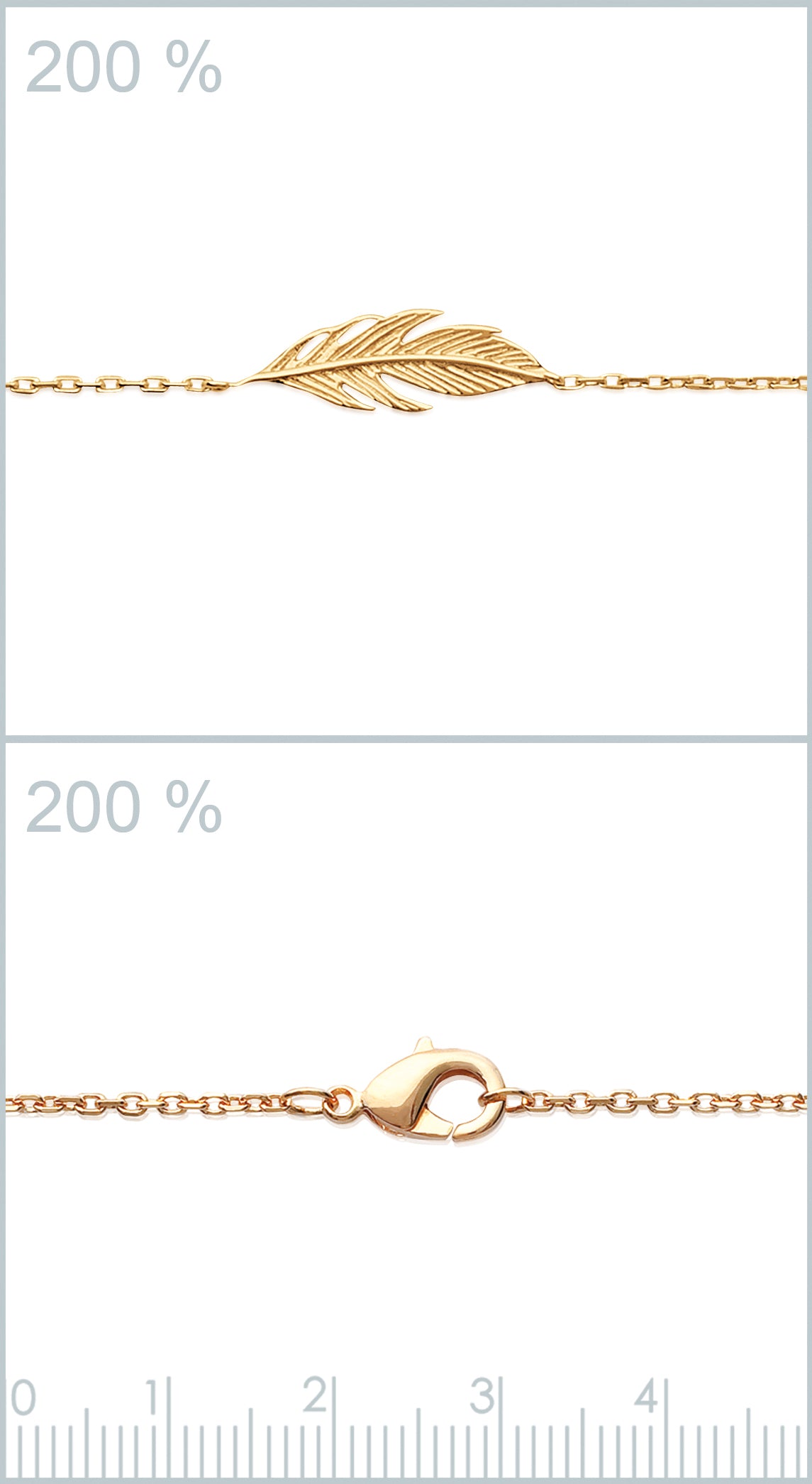 Kette mit Feder | 16Karat vergoldet | Shop Nory