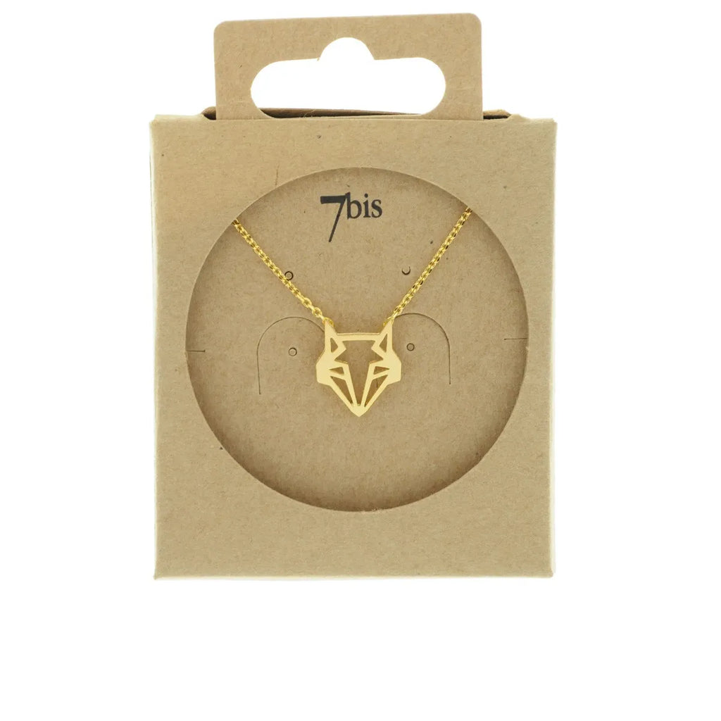 Goldfarbene Origami-Fuchskette – modern, verspielt und stilvoll | Shop Nory