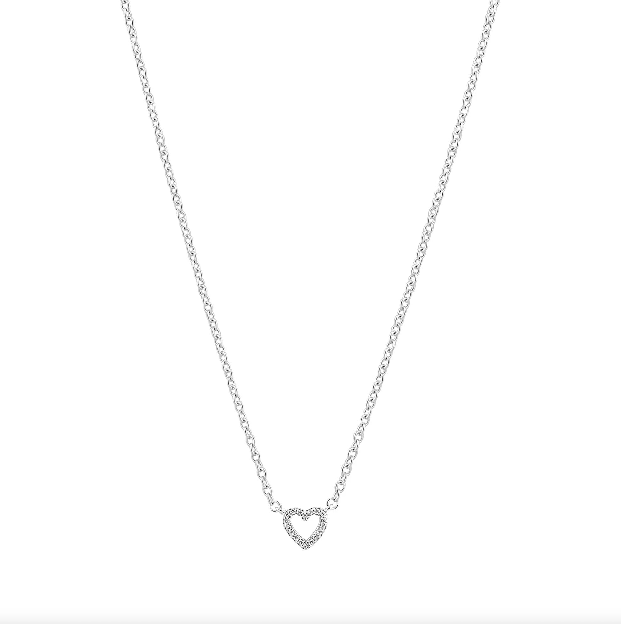 Kette Offenes Herz aus 925er Silber mit Zirkonia – Zeitlose Eleganz und Symbolik | Shop Nory