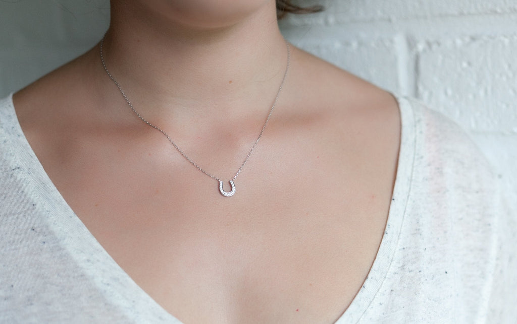 Hufeisenkette aus 925er Silber mit Zirkonia – Ein edles Glückssymbol | Shop Nory