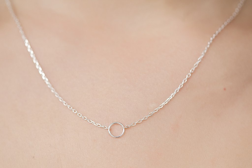 Kette mit kleinem Ring aus Silber | Shop Nory