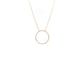 Kette mit Ring Vergoldet - Zartes Kettchen mit Kreis-Anhänger | Shop Nory
