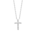 Kette mit Kreuz aus Silber mit Zirkonia - Kreuzkette für Damen | Shop Nory