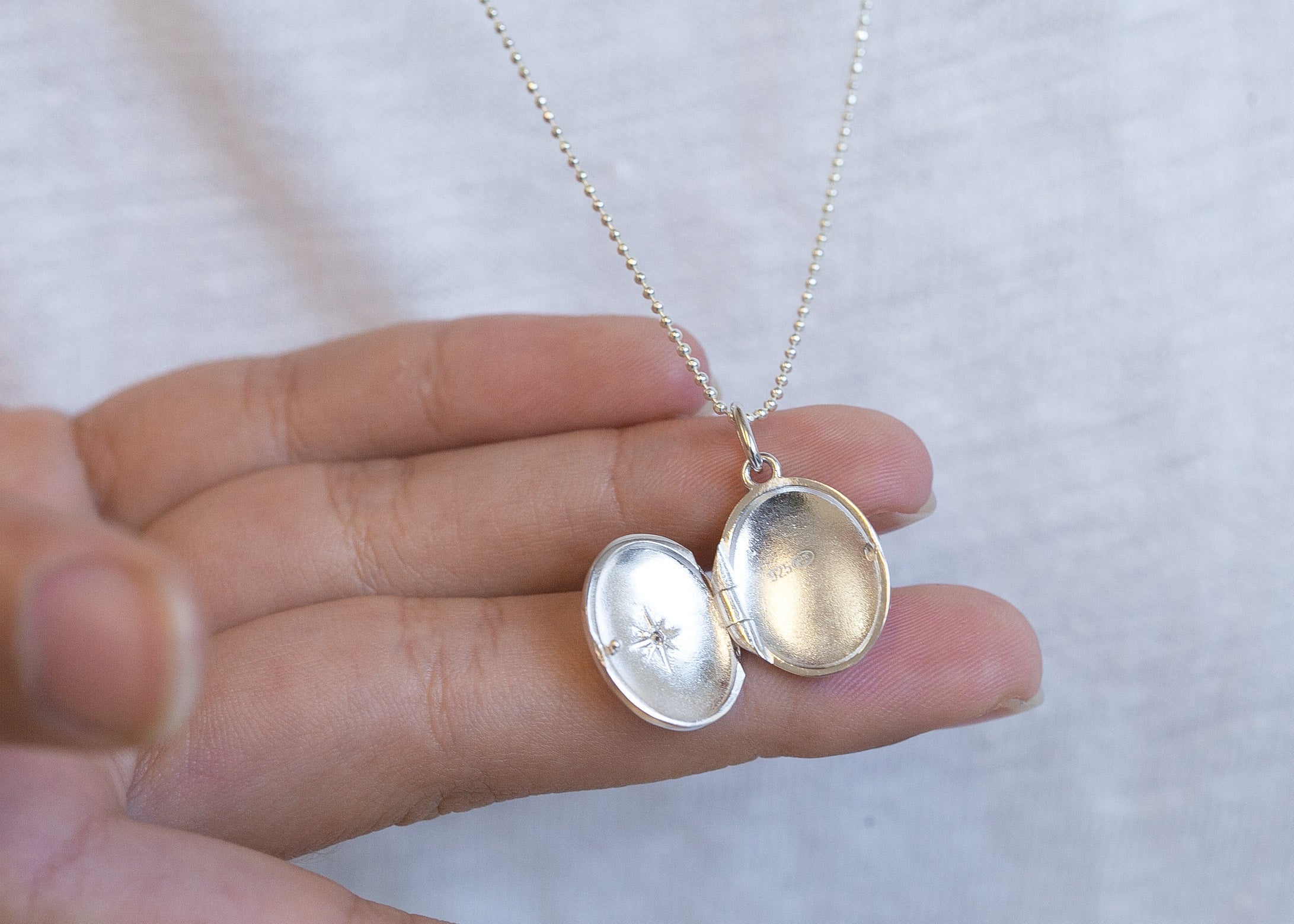 Kette Medaillon Nautischer Stern - 925 Silber | Shop Nory