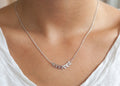 Kette mit kleinen Blättern aus Silber - Blätterkette | Shop Nory