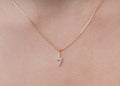 Kette mit kleinem Blitz-Anhänger vergoldet - Blitzkette für Damen | Shop Nory
