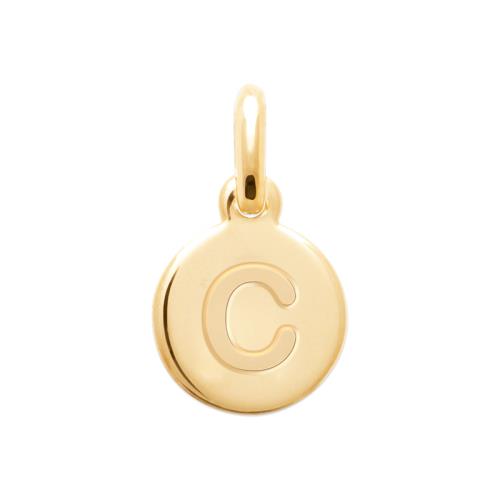 Halskette Plättchen mit Buchstaben 16 Karat Vergoldet | Shop Nory