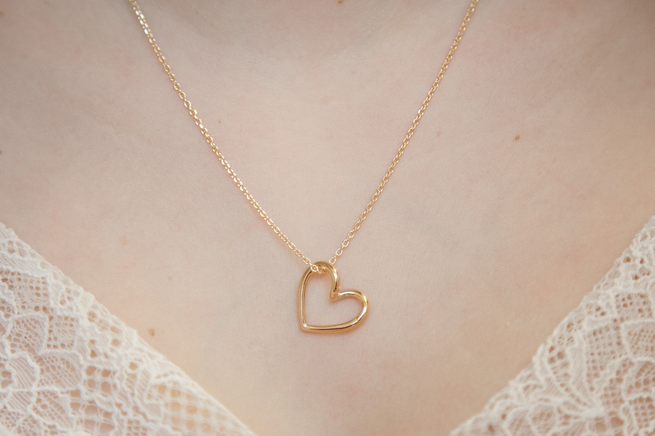 Vergoldete Herzkette – Zeitloses Design für jeden Anlass | Shop Nory