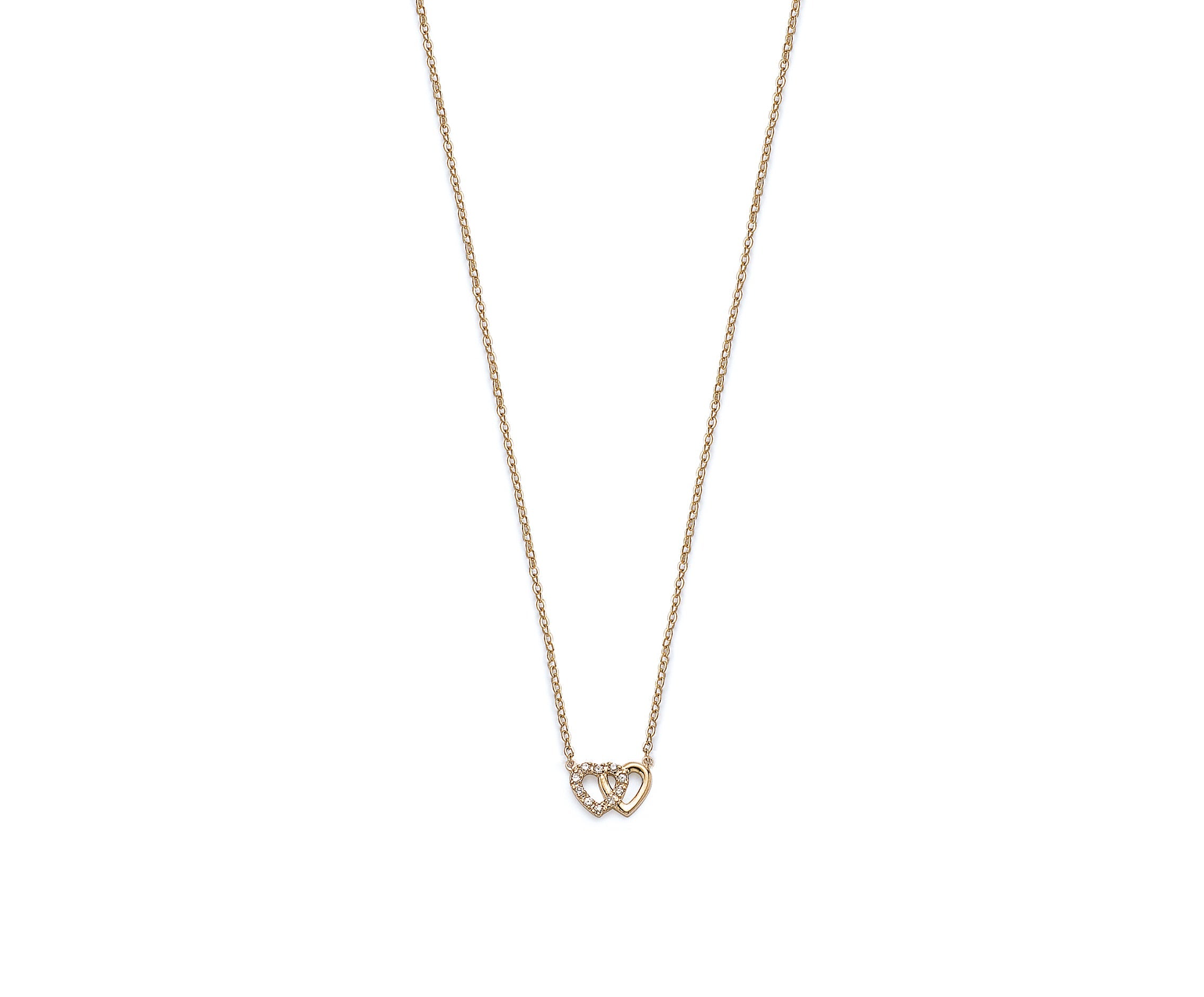 Kette Herz Liebe Verbundenheit vergoldet - Herzkette | Shop Nory
