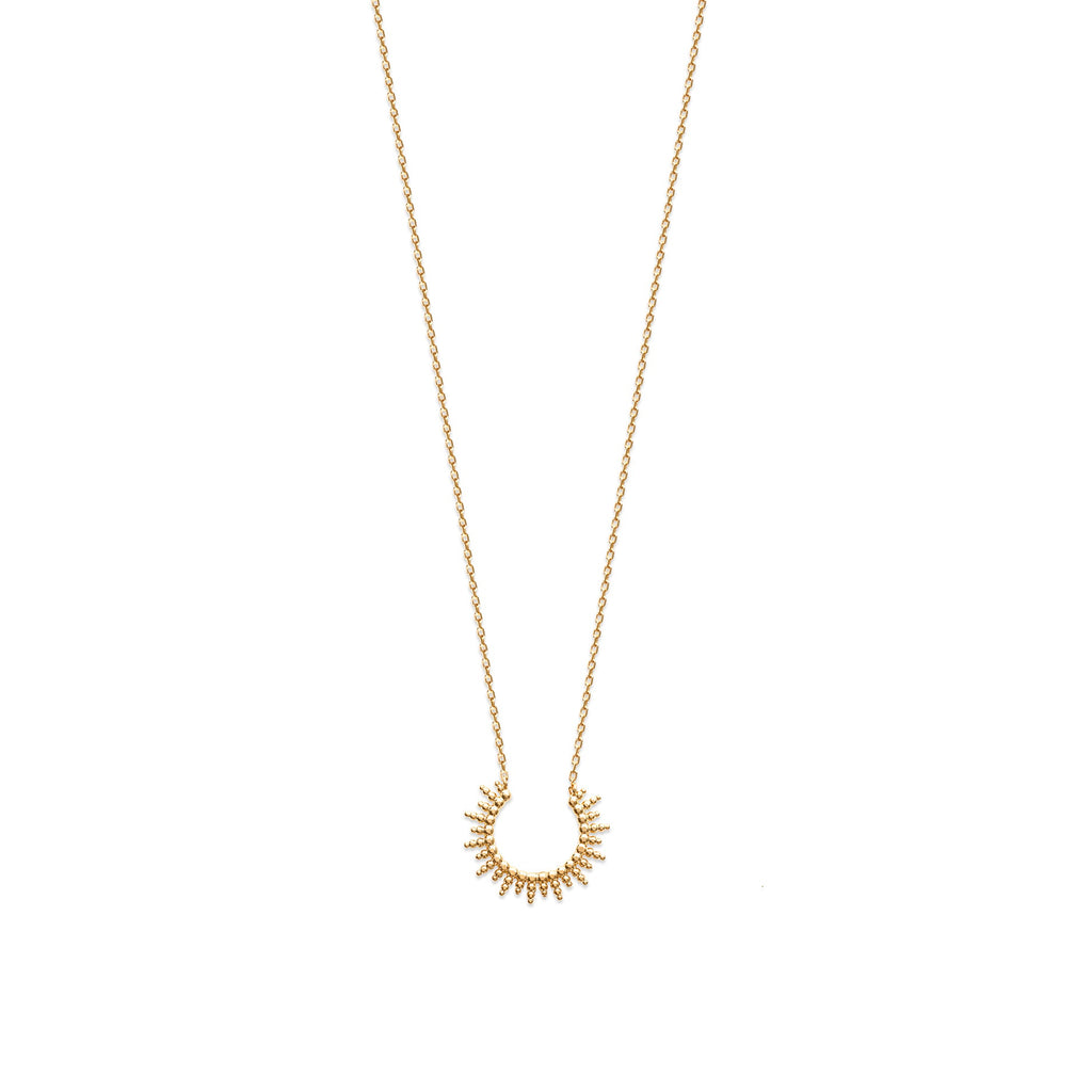Sonnenschein Anhänger Kette vergoldet für Damen | Shop Nory