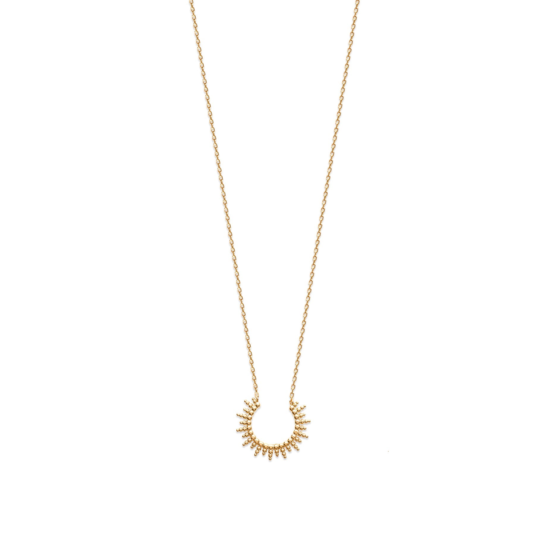 Sonnenschein Anhänger Kette vergoldet für Damen | Shop Nory