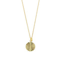 Kette mit Münze & Sonnenstrahlen - vergoldet | Shop Nory