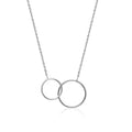 Kette Kreise aus Silber, Kette mit verschlungenen Ringen | Shop Nory