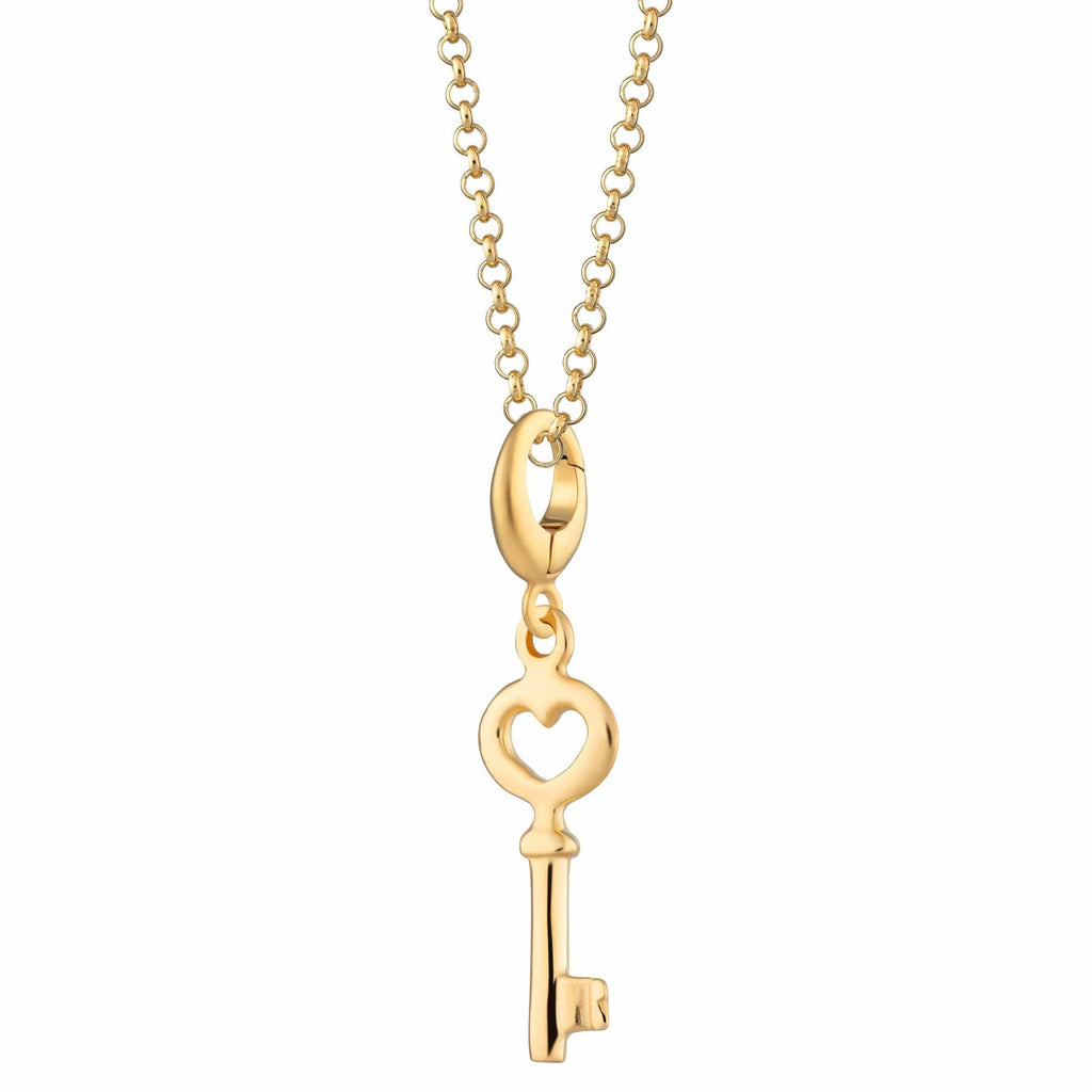 Gold Key Charm Halskette | Shop Nory