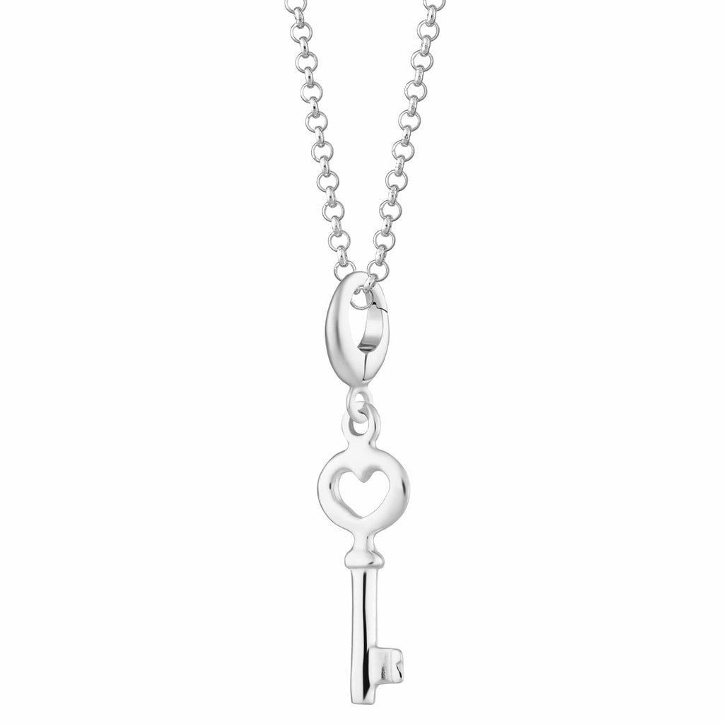 Silber Schlüssel Charm Halskette | Shop Nory