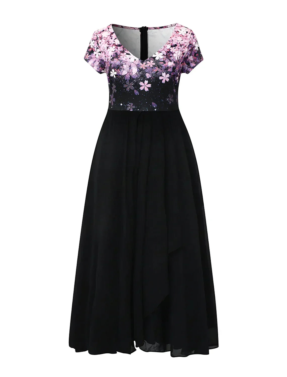 Shopnory | Elegantes Midi Kleid mit Blumen-Spitze