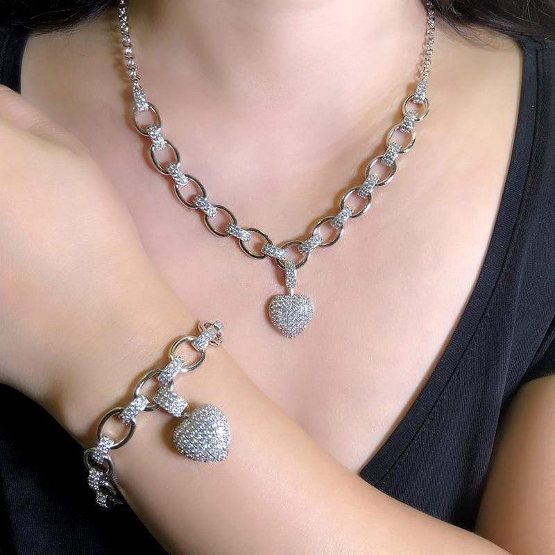 Stilvolles Zirkonia-Schmuckset - Elisette | Shop Nory