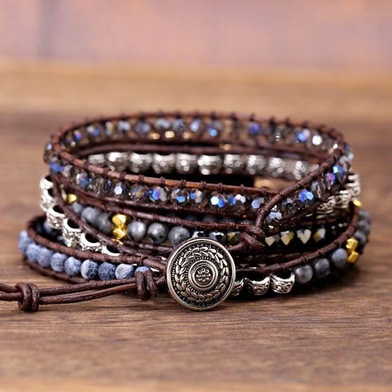 Kraftvolles Onyx-Wickelarmband – Isadora | Shop Nory