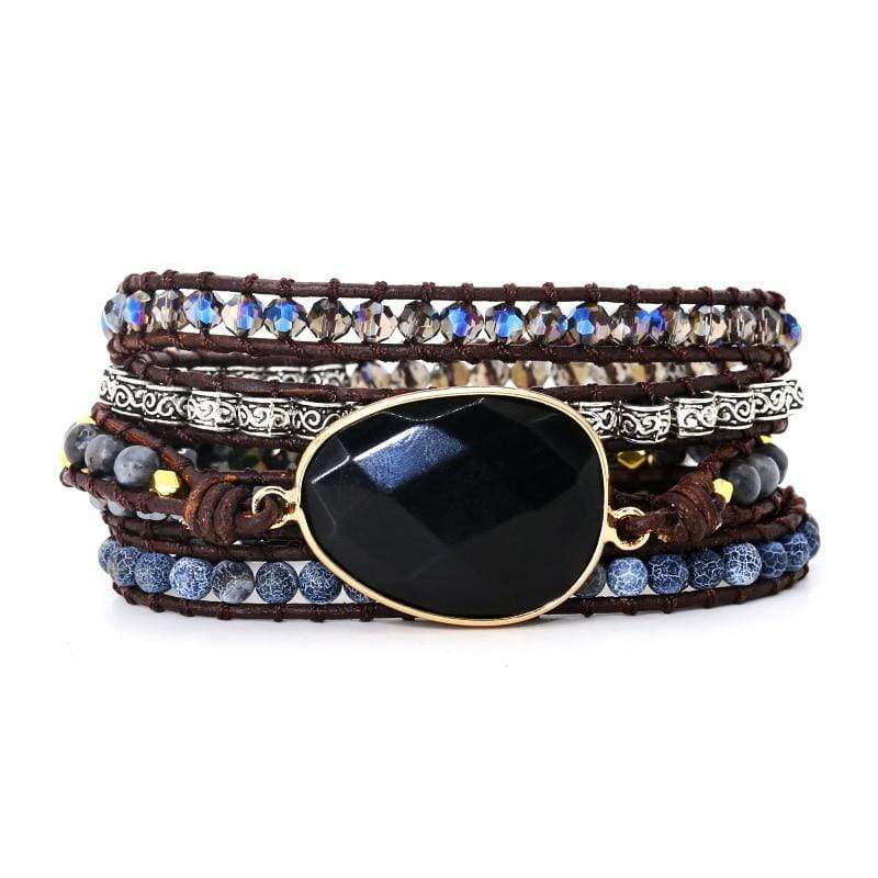 Kraftvolles Onyx-Wickelarmband – Isadora | Shop Nory