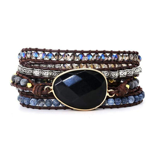Kraftvolles Onyx-Wickelarmband – Isadora | Shop Nory